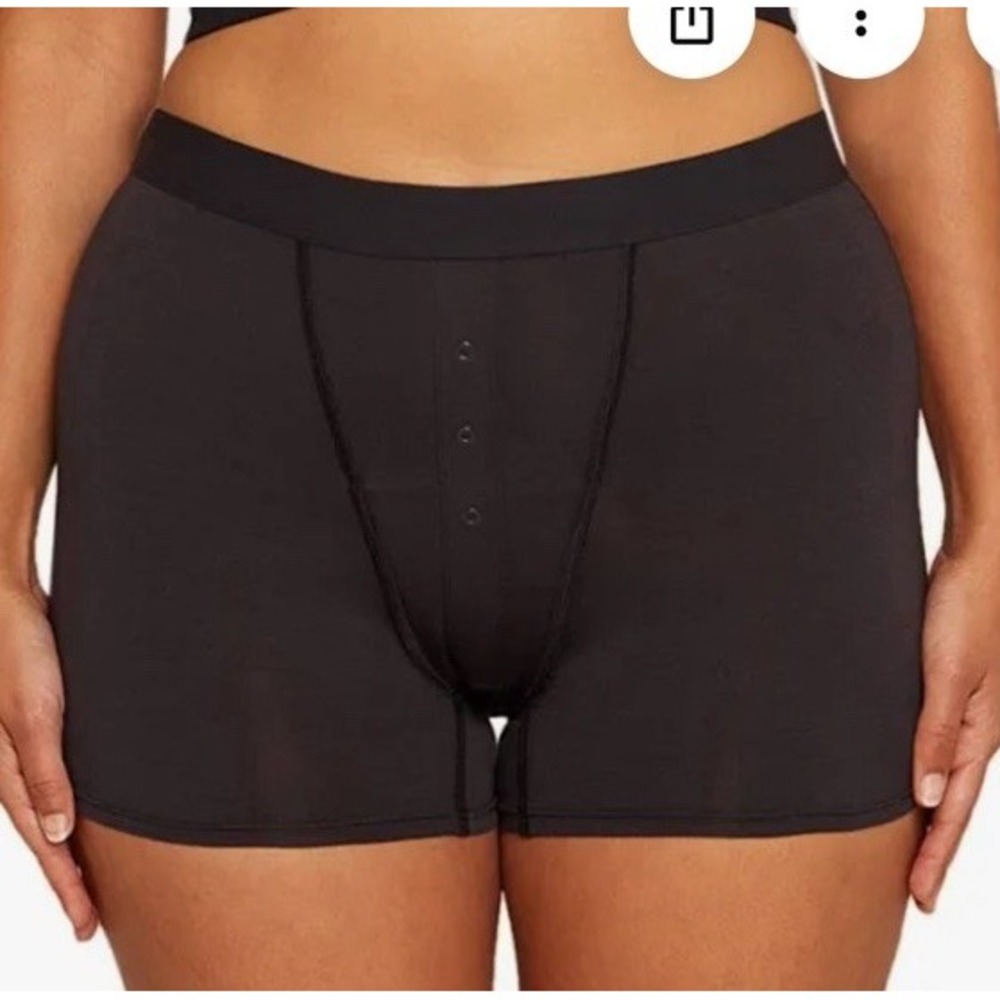 NEW Thinx Size Large Boyshort Period Underwear Heavy Flow Black Boxer